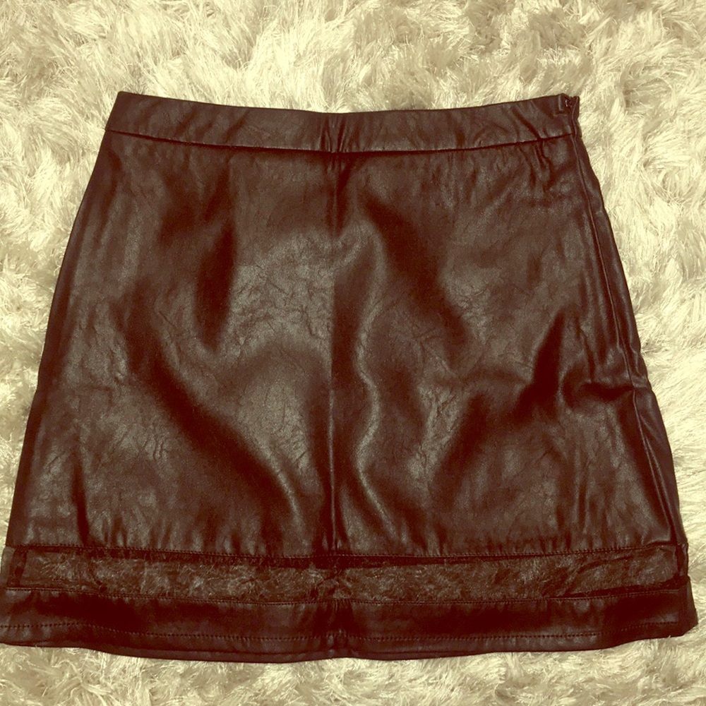 🆕Leather miniskirt